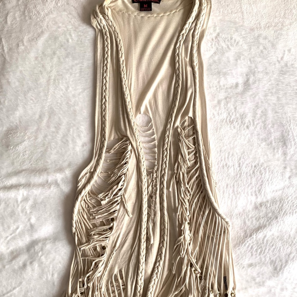 Fringe vest/cardigan